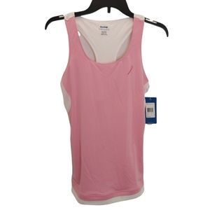Reebok Avon Women's Size Small Tank Top Razorback Shirt Pink Base Layer Bra